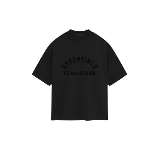 Fear of God Essentials Heavy Jersey Crewneck Tee Jet Black (SS24)