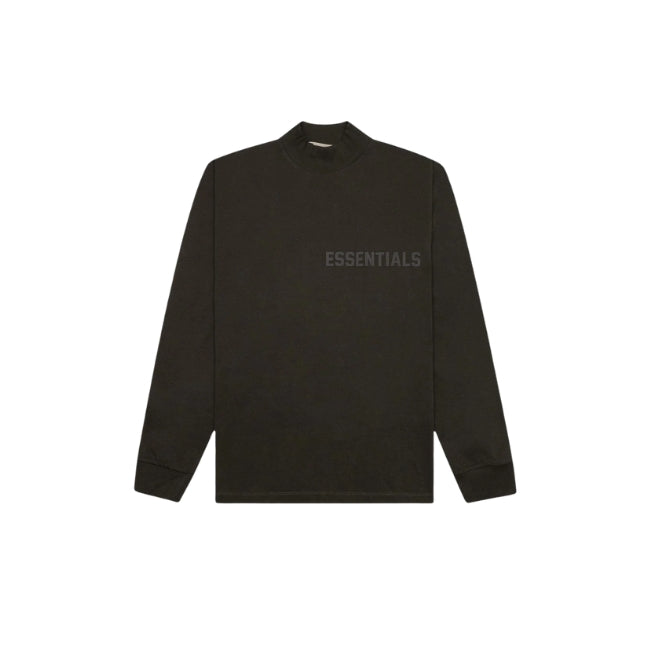 Fear of God Essentials L/S Tee Off-Black (Gray Flocked) (SS23)