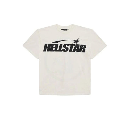 Hellstar Classic Regular Print Tee White Black