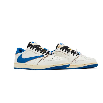 Jordan 1 Low Retro (M) Fragments x Travis Scott Sail Military Blue (Pre-order)