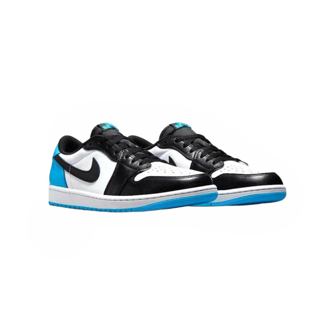 Jordan 1 low og black dark powder blue | The Valley Store PH