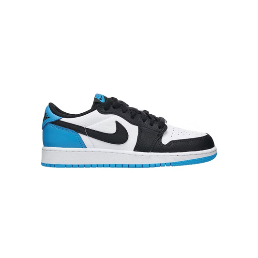 Jordan 1 low og black dark powder blue | The Valley Store PH