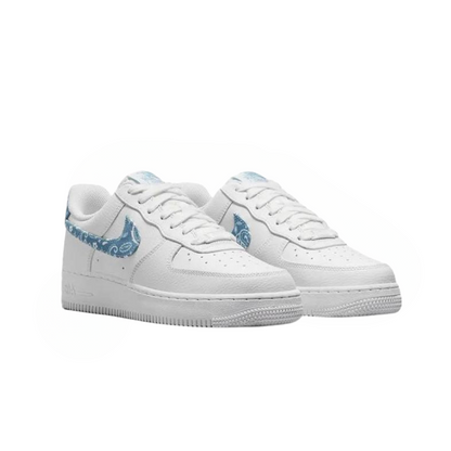 Nike air force 1 low 07 white worn blue paisley | The Valley Store PH