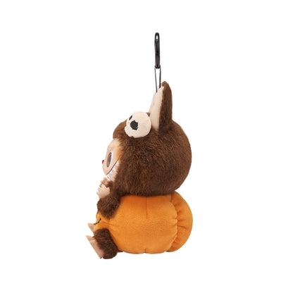 Pop Mart Labubu Happy Halloween Party Series-Sitting Pimkin Vinyl Plush Pendant